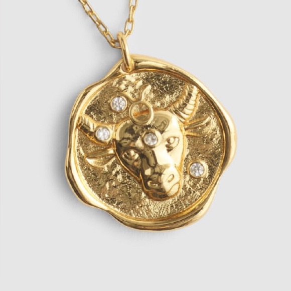 Nwt Madewell Zodiac Taurus Necklace With Pendant